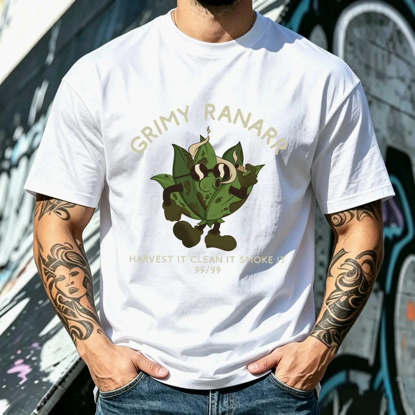 washed T Shirt Grimy Ranarr Cl - Retro Gaming T Shirt recension och pris