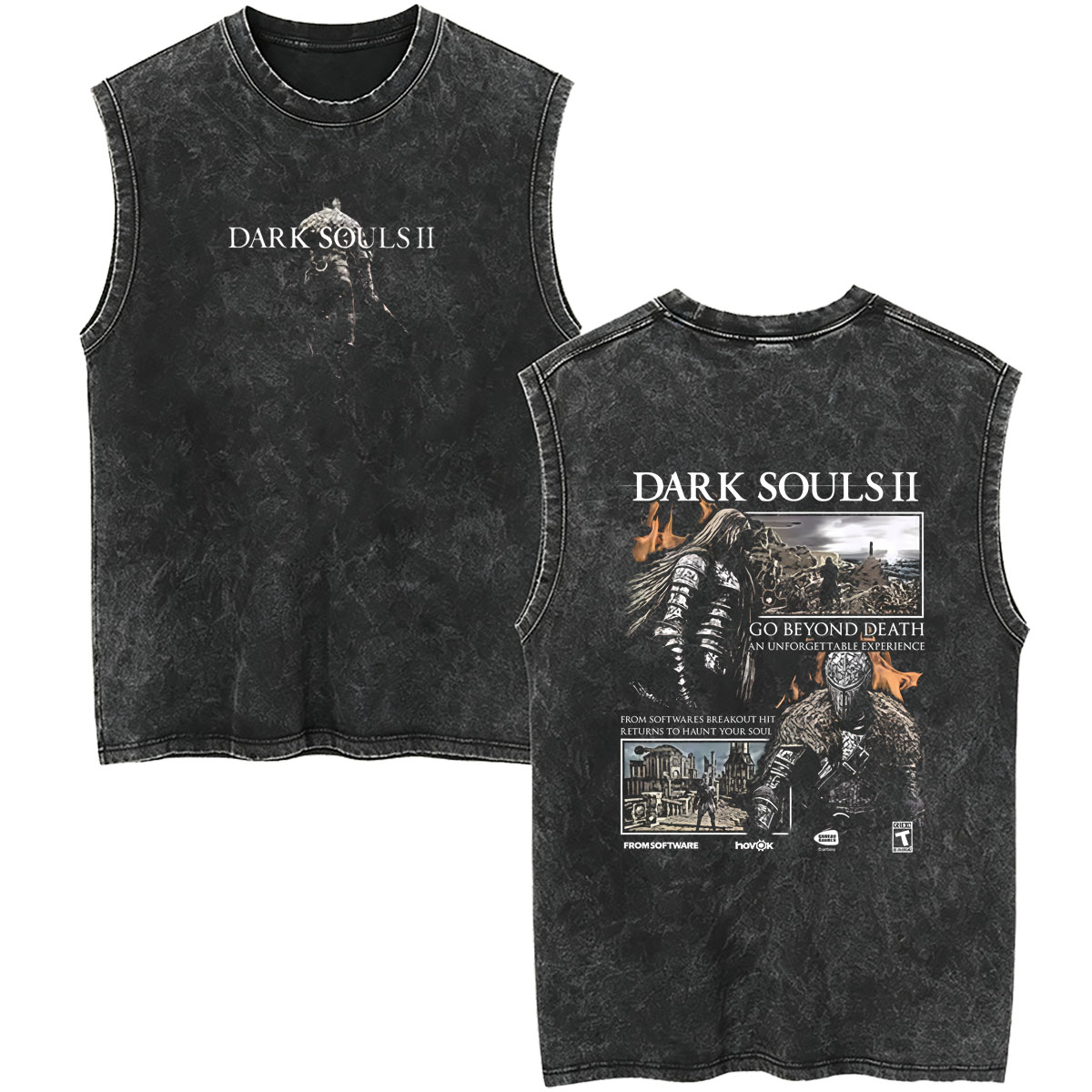 Washed Vintage Game Dark Souls - Retro Gaming T Shirt recension och pris